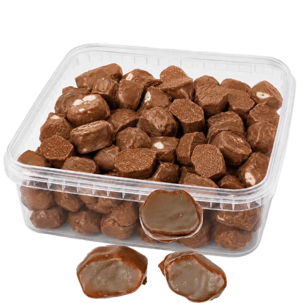 Chokladdoppad Marsmallow Läppar  600g