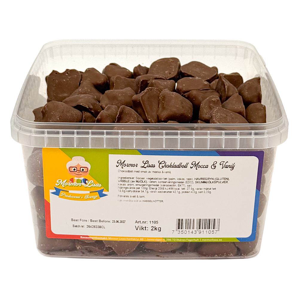 Chokladboll Mocca Vanilj 2kg 2:a sort