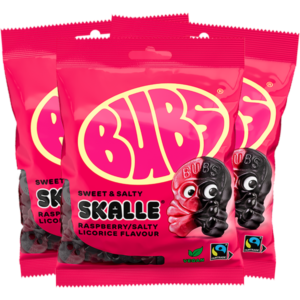 3st - Bubs Hallon/Lakritsskalle 90g