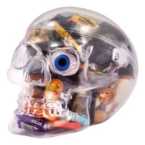 Dödskalle med Halloweengodis - 315 g
