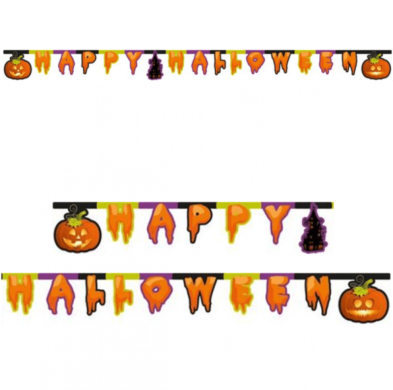 Banderoll Happy Halloween 220 cm