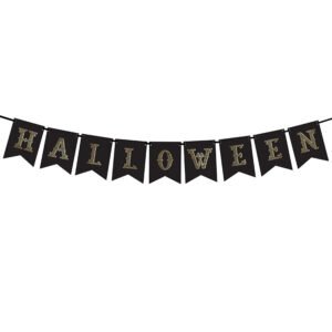 Banderoll Svart Halloween 175cm