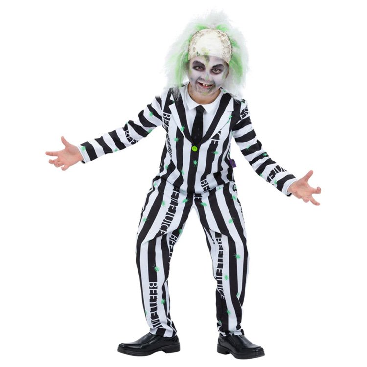 Beetlejuice Maskeraddräkt Barn 4-6 år