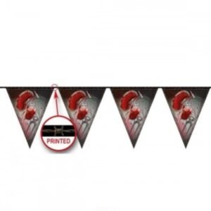 Blodig Halloween flaggbanderoll 100 cm