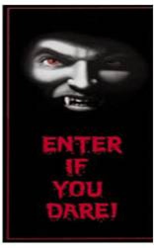 Dörrposter vampyr 69x152 cm