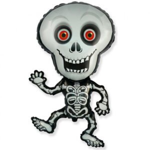 Folieballong Glad Skelett 61cm