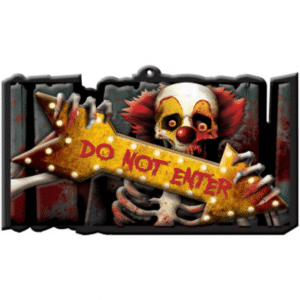Formpressad skylt DO NOT ENTER