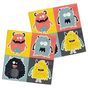 Glada Monster Servett 20-pack