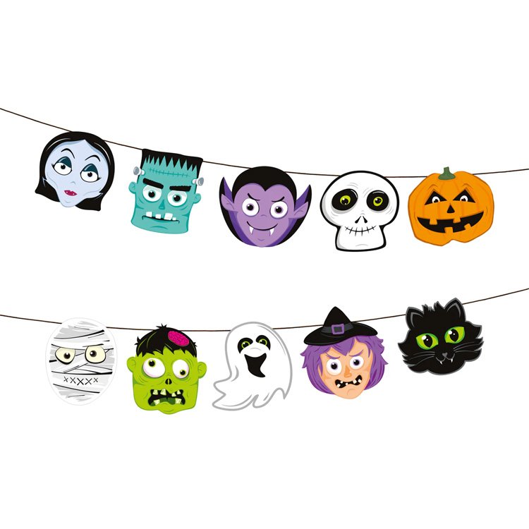 Halloween Monster Banderoll 150cm