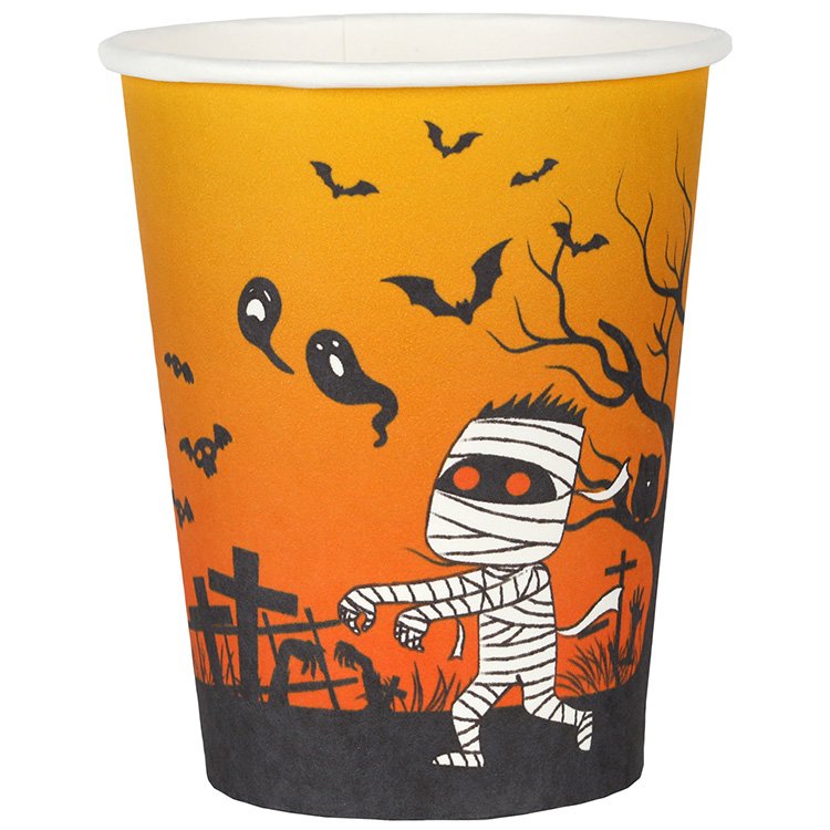 Halloween Pappersmugg 10-pack