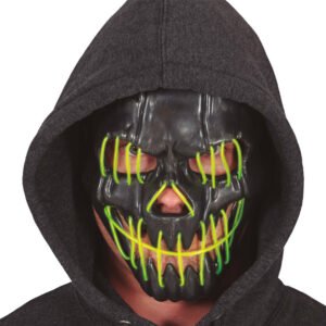 Halloweenmask Leende LED