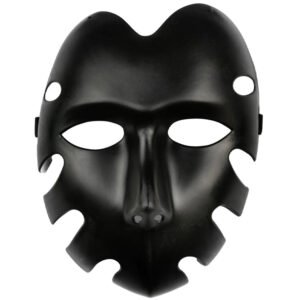 Halloweenmask Svart 22x17cm