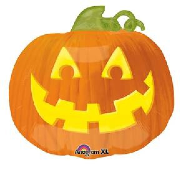 Heliumballong glad pumpa 45 cm