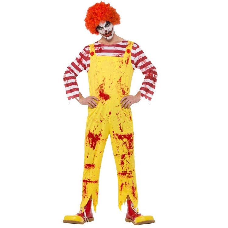 Läskig Clown Maskeraddräkt