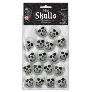 Mini Skallar Trick Or Treat Plast 5 x 2.54 cm 18-pack