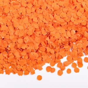 Papperskonfetti orange 100 gram
