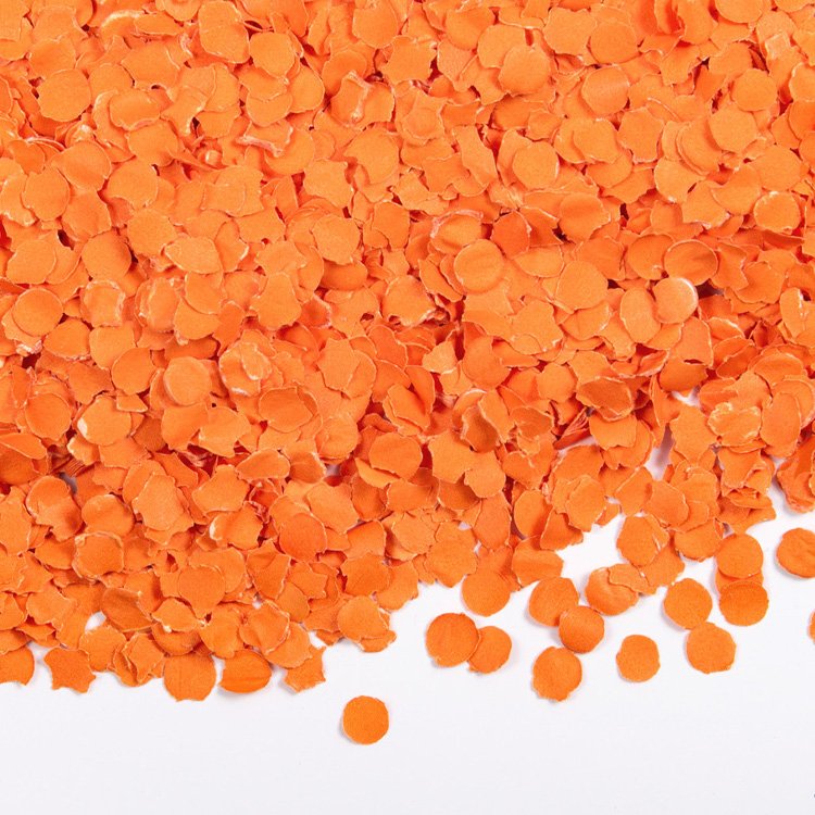Papperskonfetti orange 100 gram
