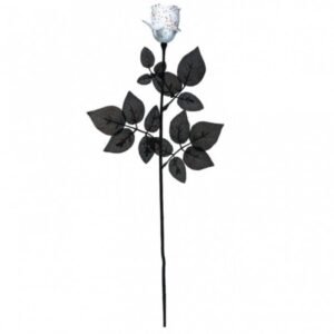 Ros vit med blodstänk - 61 cm hög