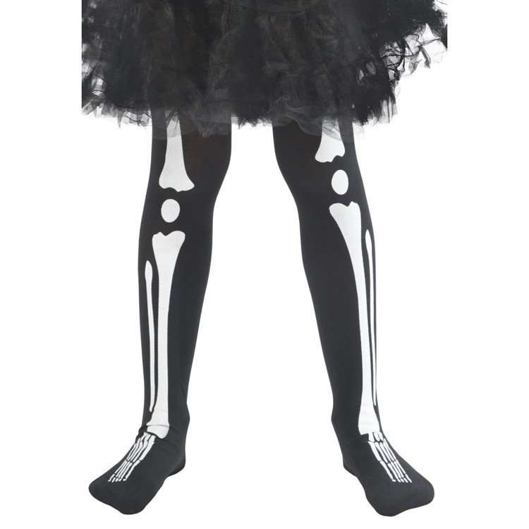 Skelett Tights Barn