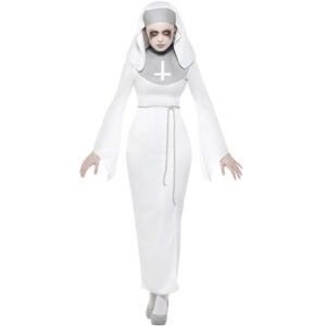 Skräcknunna Maskeraddräkt Vit