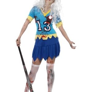 Zombie Landhockey Spelare Maskeraddräkt