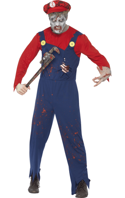 Zombie Rörmokare Maskeraddräkt
