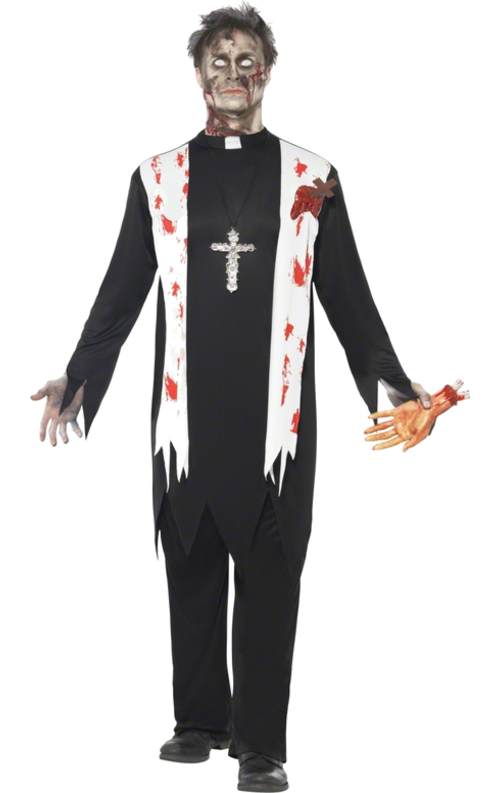Zombiepräst Maskeraddräkt