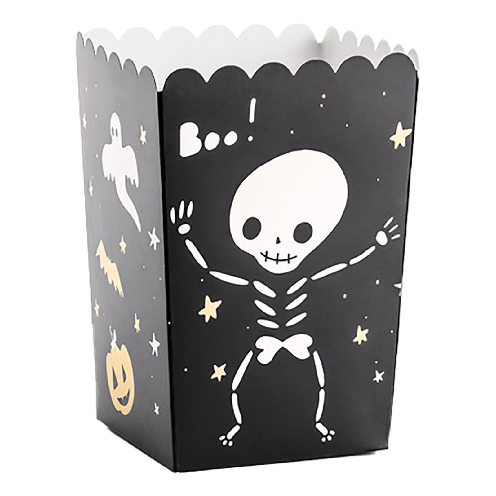 Popcornbägare Spöke BOO - 6-pack
