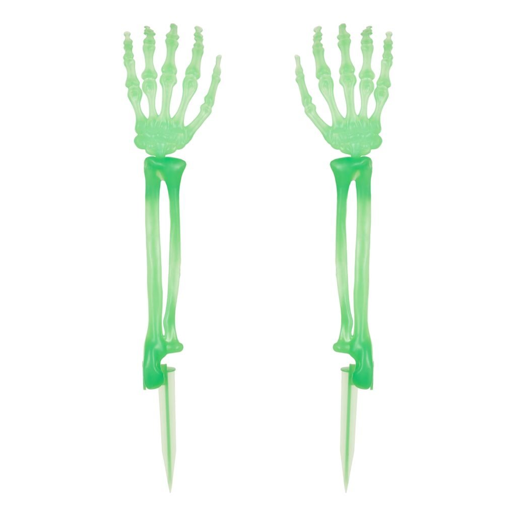 Självlysande Skeletthänder i Marken